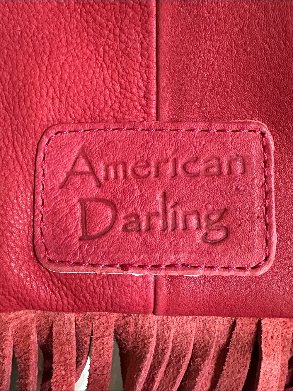 AMERICAN DARLING genuine cowhide tooled leather crossbody messenger bag HOH NWT - Picture 12 of 16